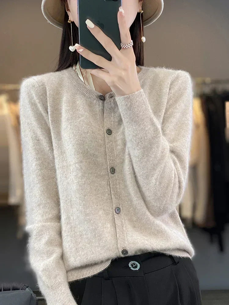Aurea 100% Cashmere Cardigan | Pure Cashmere Sweater