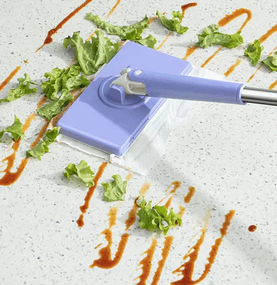 Automatic Fast-Drying Clamping Mop for Wet and Dry Cleaning