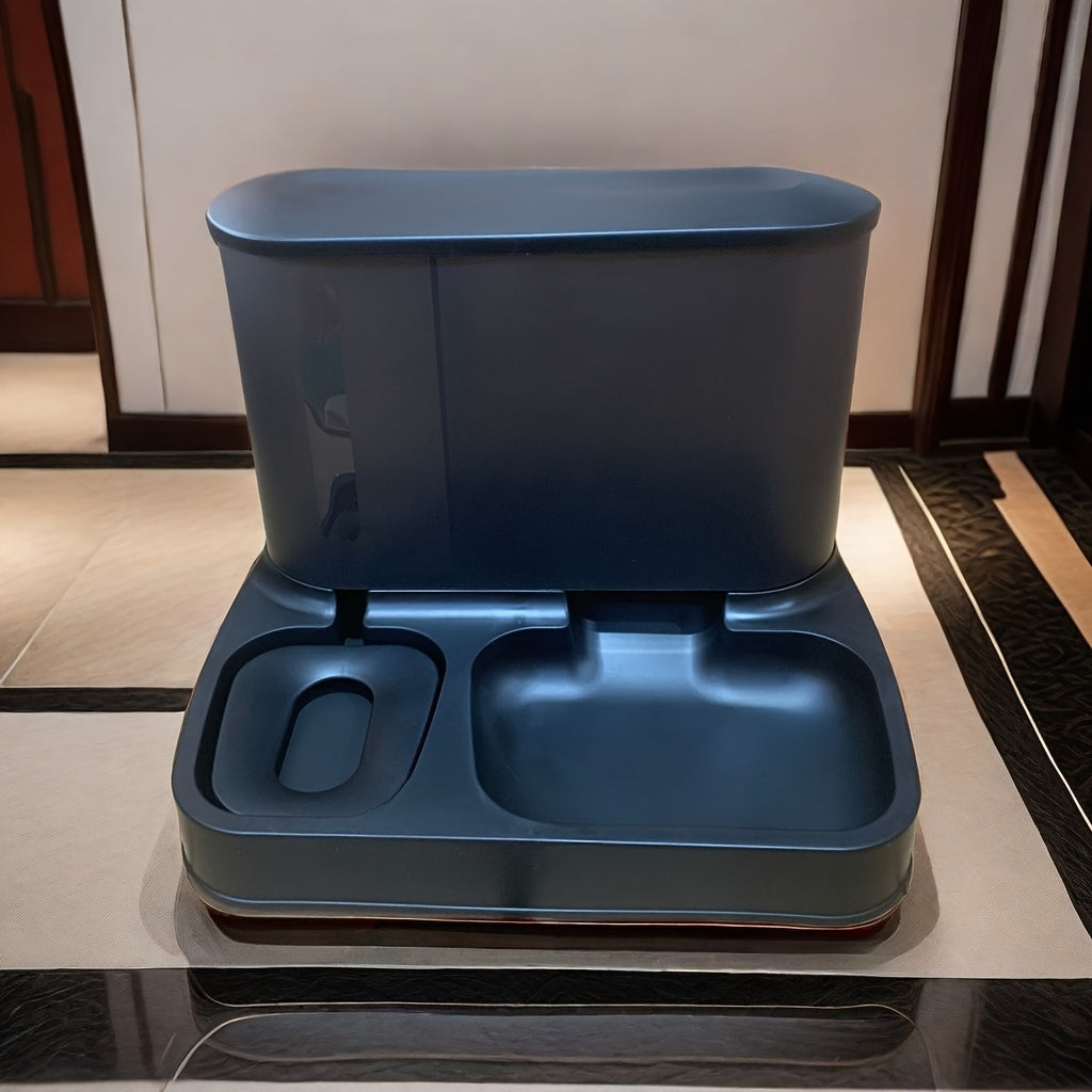 Distributeur automatique de nourriture et d’eau - mangeoire et distributeur d’eau 2-en-1 pour chats et petits chiens