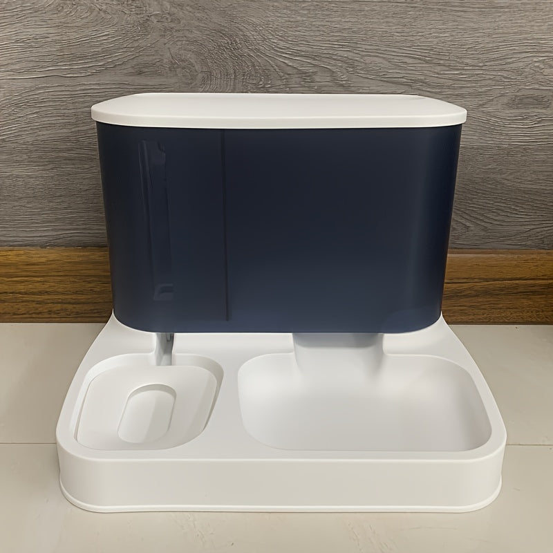 Distributeur automatique de nourriture et d’eau - mangeoire et distributeur d’eau 2-en-1 pour chats et petits chiens