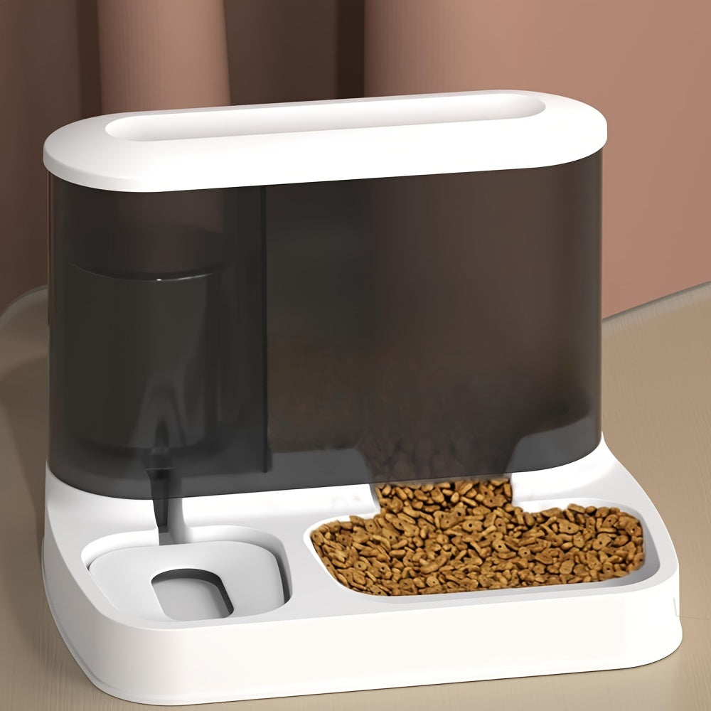 Distributeur automatique de nourriture et d’eau - mangeoire et distributeur d’eau 2-en-1 pour chats et petits chiens