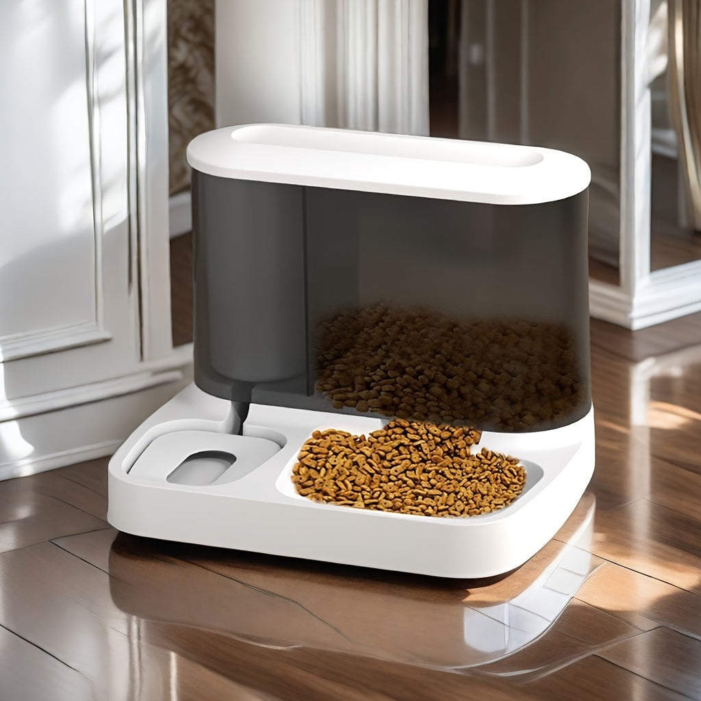 Distributeur automatique de nourriture et d’eau - mangeoire et distributeur d’eau 2-en-1 pour chats et petits chiens