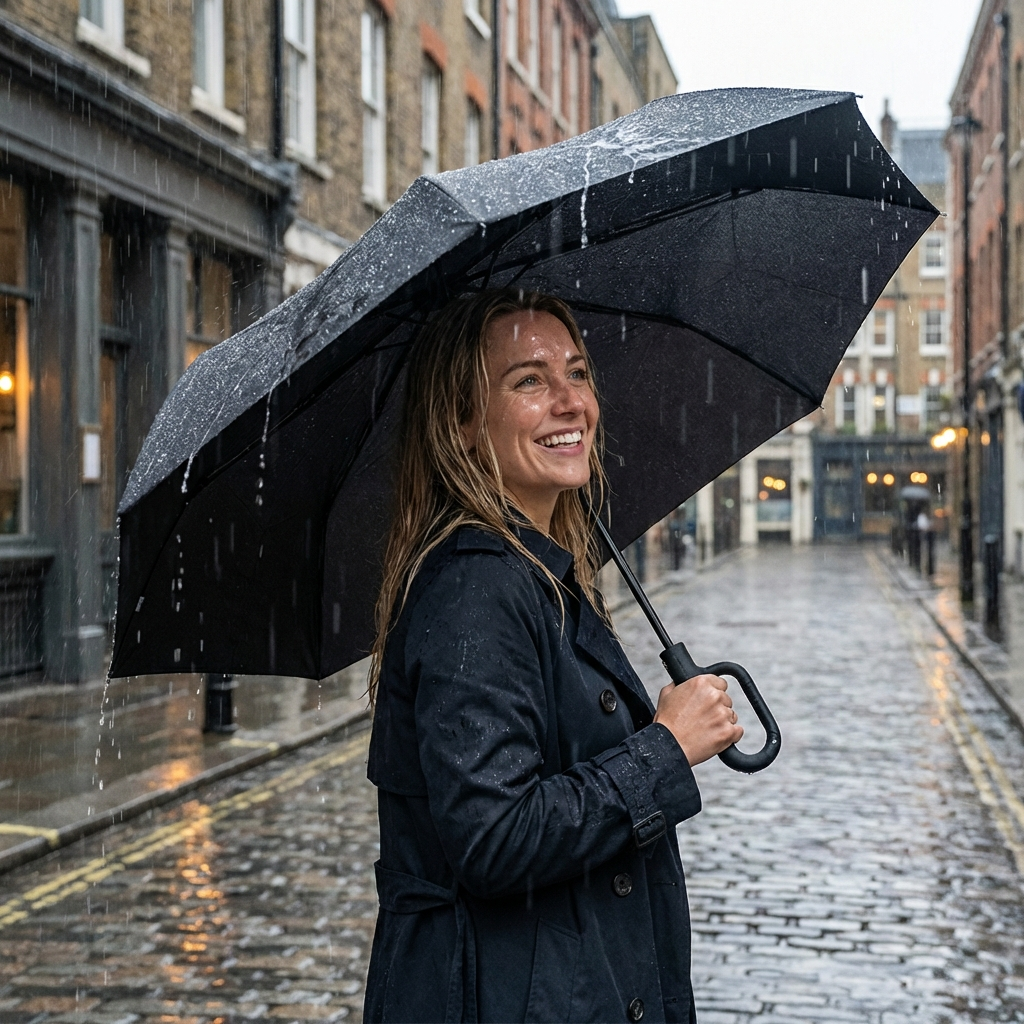 Automatic Lock Umbrella – Reliable Design with Weatherproof Features
