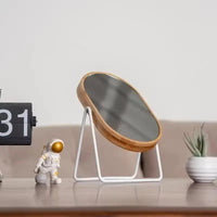 Miroir pivotant en bambou