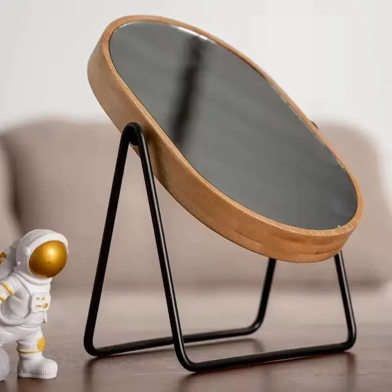 Miroir pivotant en bambou