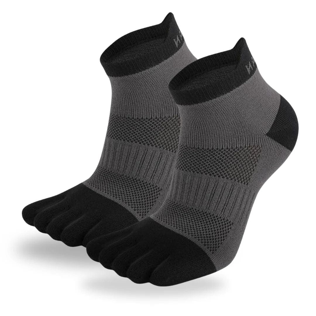 Chaussettes à orteils pour marche pieds nus | Mélange de mesh et de fibres élastiques | Chaussettes extensibles unisexes pour tous les jours avec orteils séparés