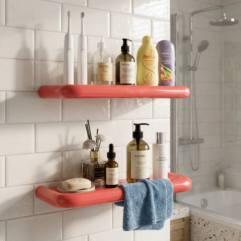 Étagère de rangement pour salle de bains