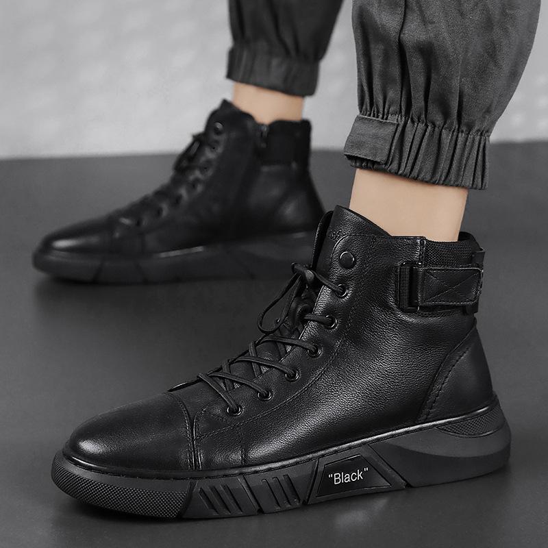 Black Handcrafted Leather Boots