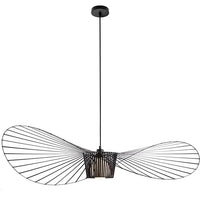 Black Pendant Lamp with Hat Design - Chic Lighting