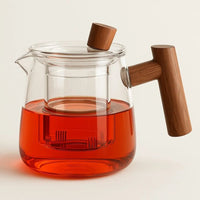 Théière en verre borosilicaté