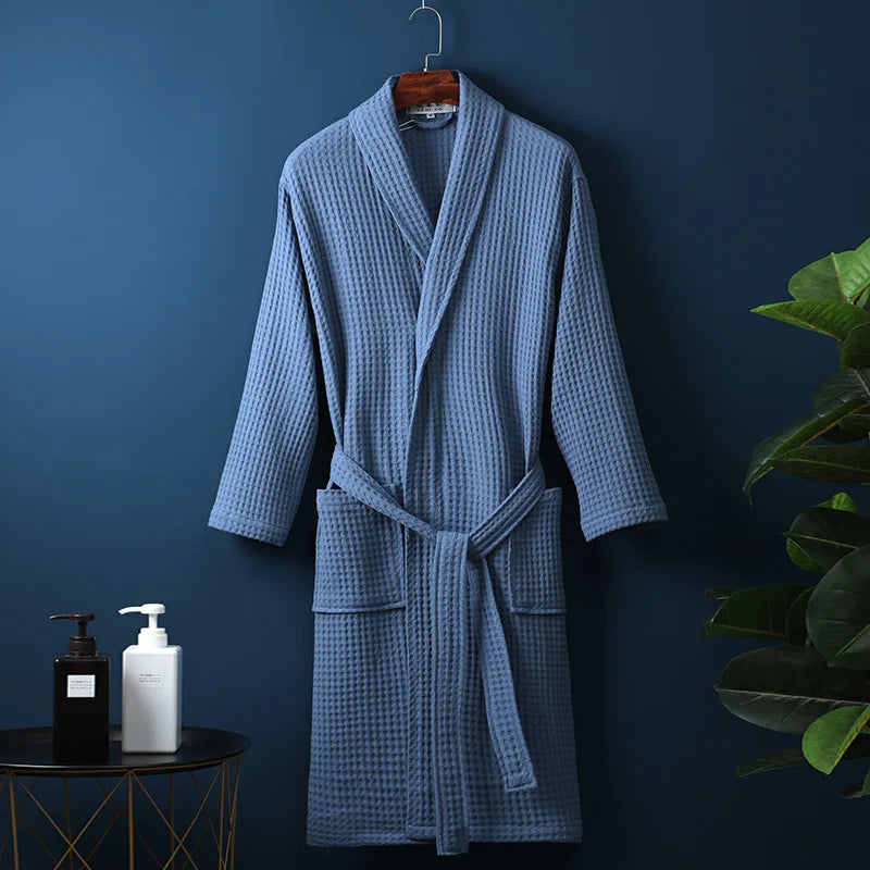 Breathable Cotton Bathrobe for Women & Men - Ultimate Comfort