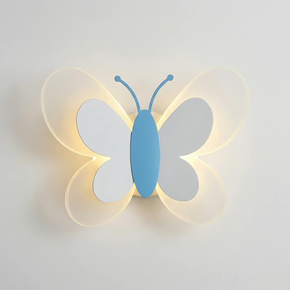 Butterfly-Shaped LED Wall Lamp with Warm Light