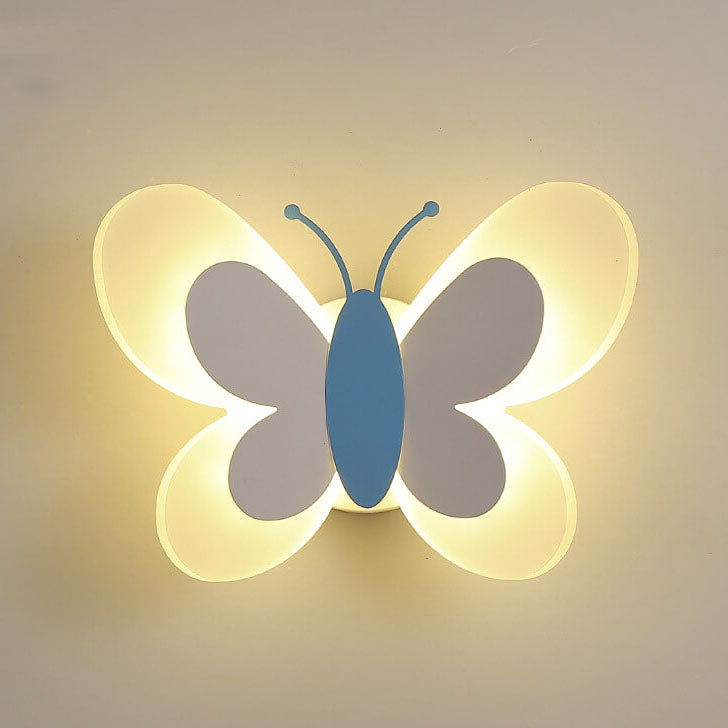 Butterfly-Shaped LED Wall Lamp with Warm Light