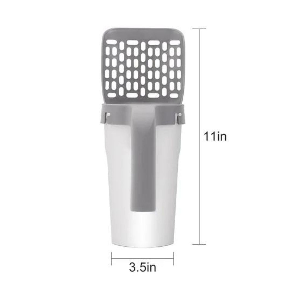Cat Litter Scoop with Waste Bin | Includes 8 Waste Bag Rolls