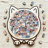 Puzzle en bois Feline Friends - 135 pièces de calme et créativité