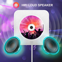 Lecteur CD Mural & Système Haut-Parleur Bluetooth