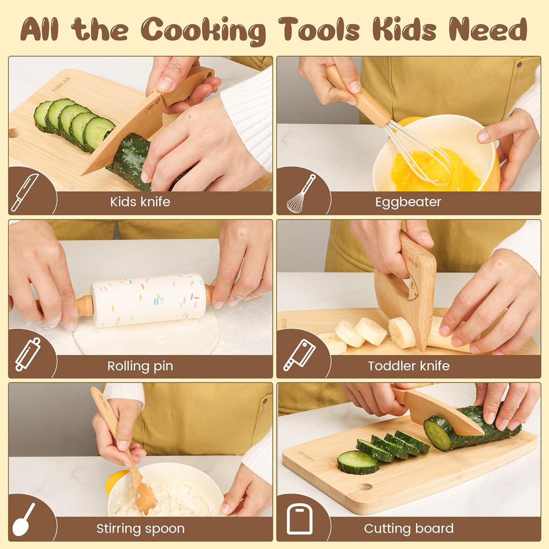 Set de pâtisserie en bois pour enfants