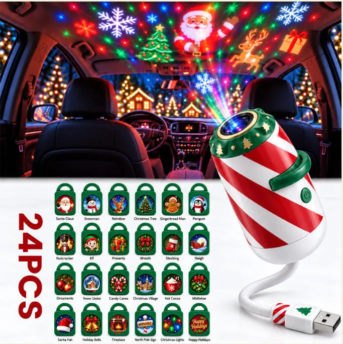 Christmas Car Projector Light with Festive Patterns