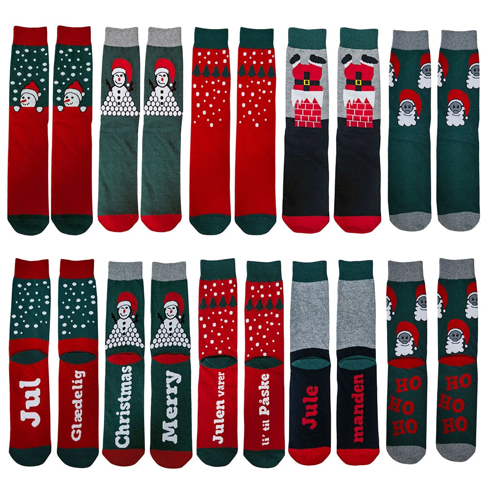 Christmas Socks 5-Pack in Assorted Designs and Colours