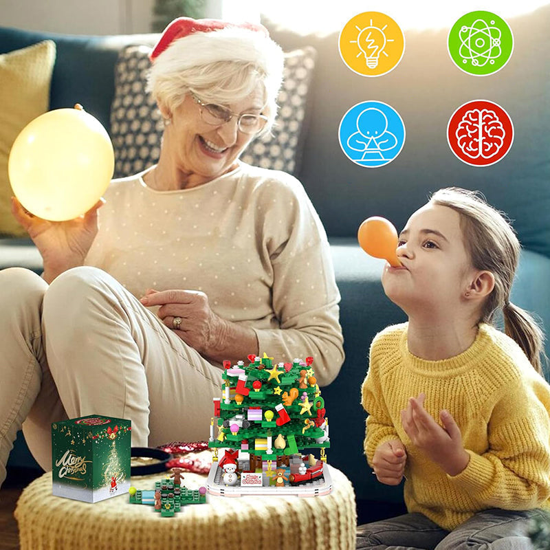 Calendrier de l’Avent sapin de Noël 2026 – Ensemble de construction de décoration de fête à fabriquer soi-même