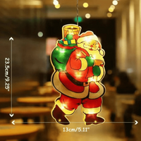 Christmas Window Lights — Compact Double-Sided Warm Indoor & Outdoor Holiday Lighting