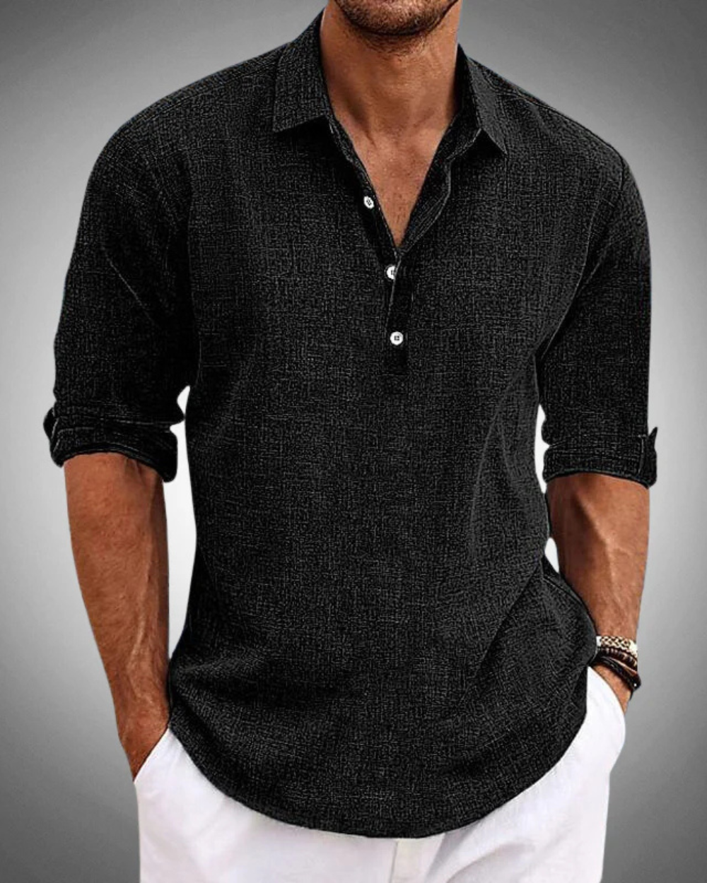 Classic Button-Front Shirt