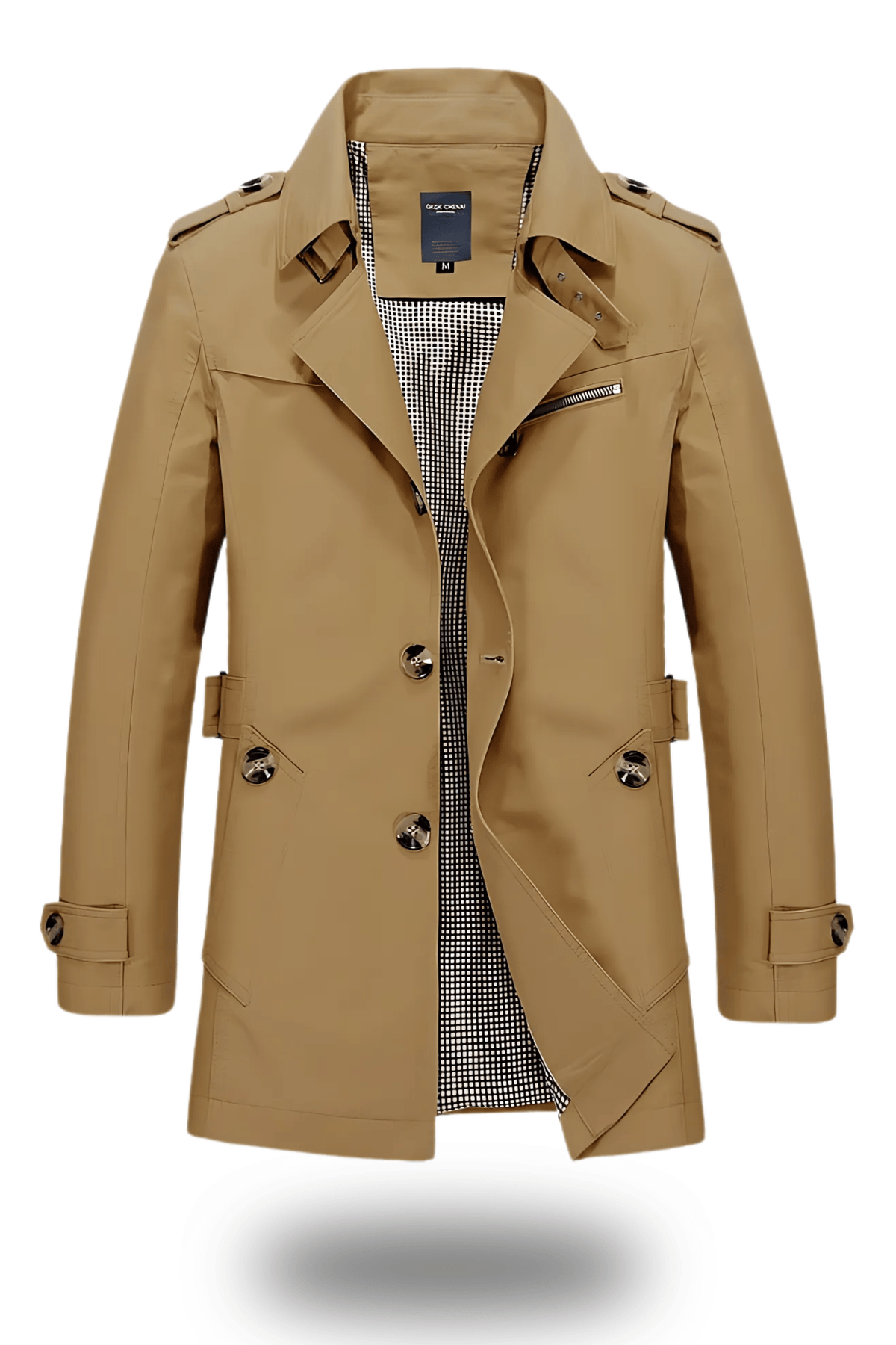 Classic Lapel Collar Trench Coat