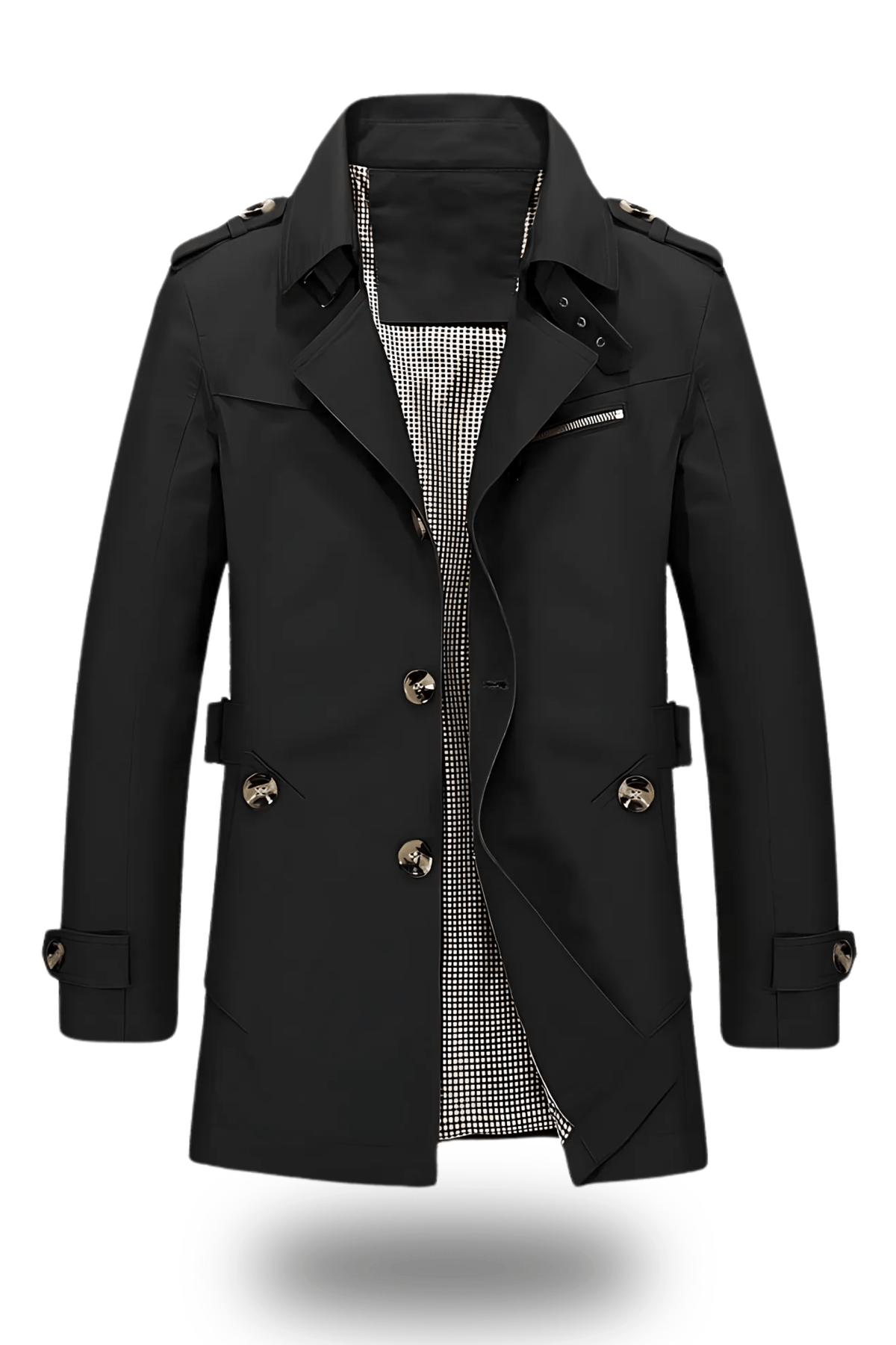 Classic Lapel Collar Trench Coat