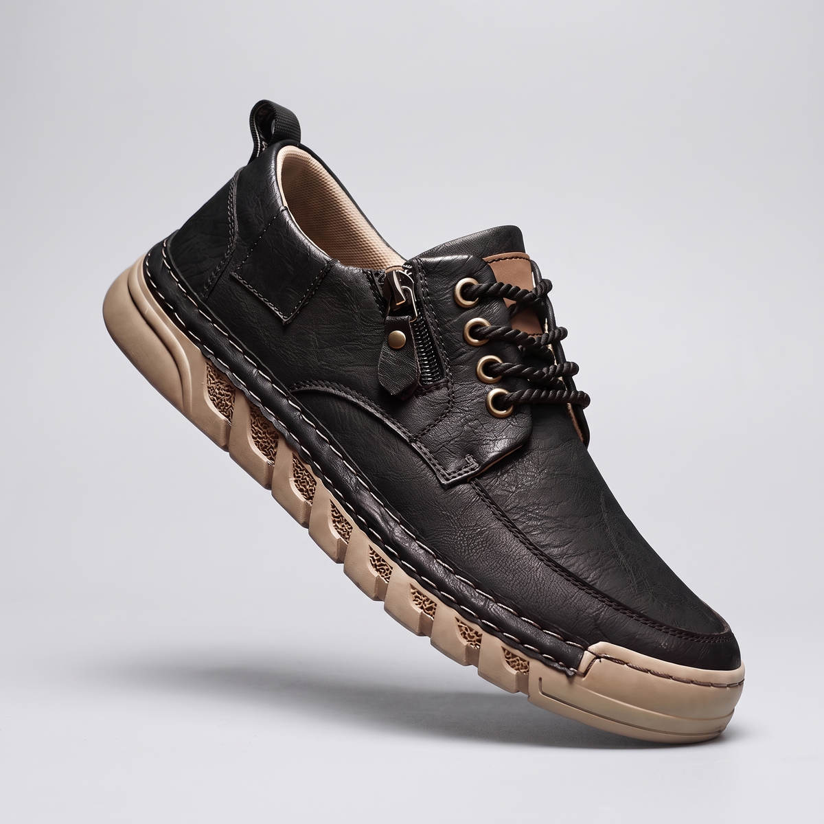 Classic Leather Casual Trainers