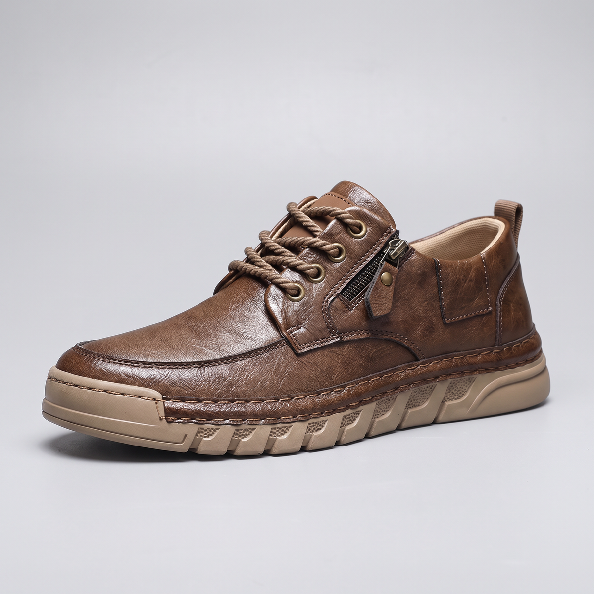 Classic Leather Casual Trainers