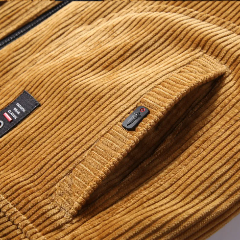 Classic Winter Corduroy Jacket for Men - Image 1
