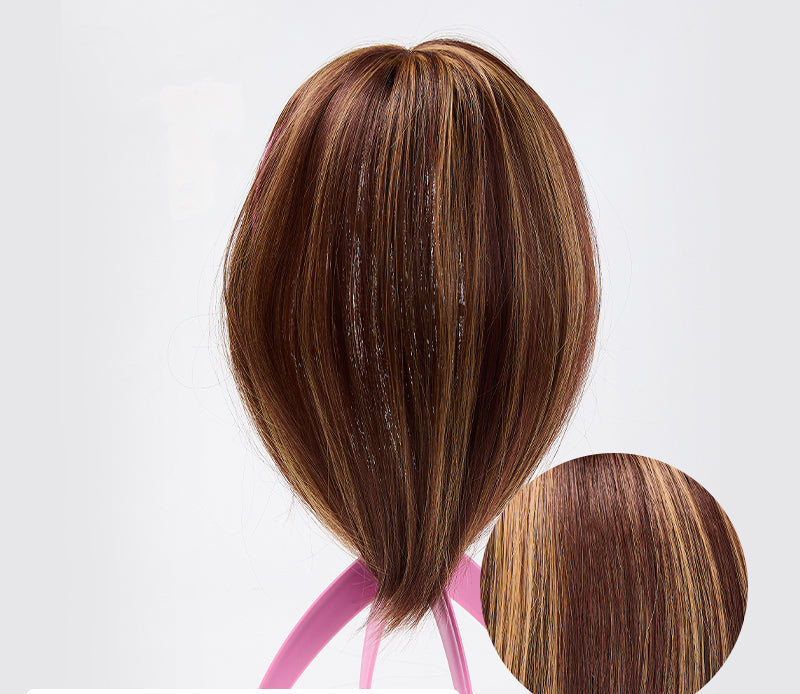 Clip-In Hair Topper with Bangs