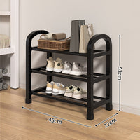Collapsible Multi-Tier Metal Shoe Rack
