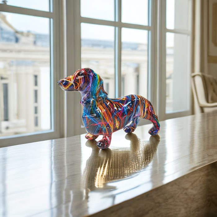 Colorful Dachshund Home Ornament