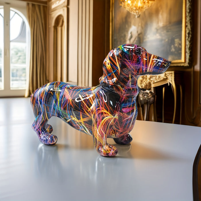 Colorful Dachshund Home Ornament