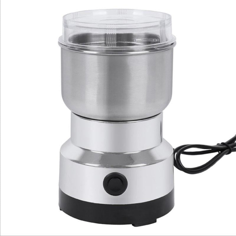 Compact Stainless Steel Electric Spice and Coffee Grinder with High-Torque Motor
