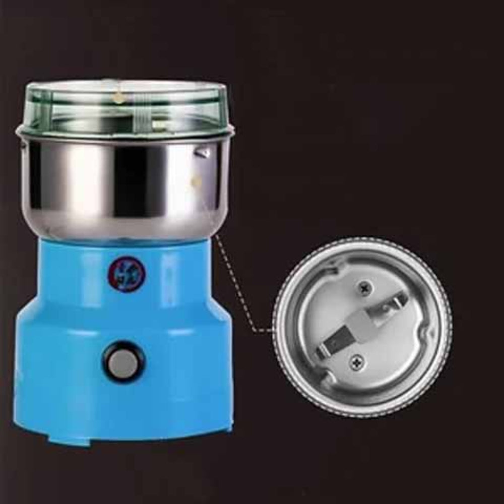 Compact Stainless Steel Electric Spice and Coffee Grinder with High-Torque Motor