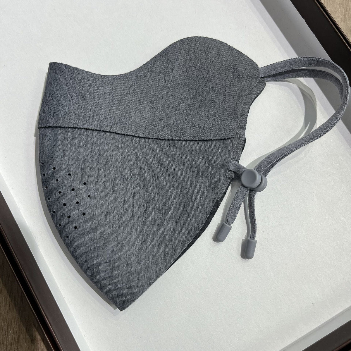Contoured Breathable Reusable Face Mask with Adjustable Ear Toggles