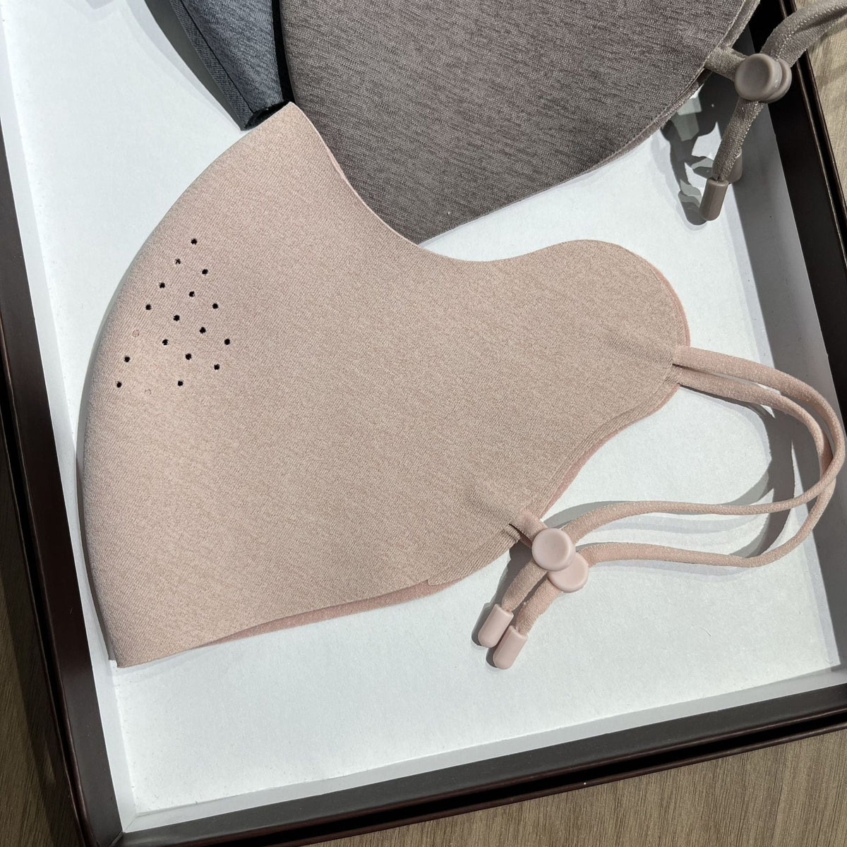 Contoured Breathable Reusable Face Mask with Adjustable Ear Toggles