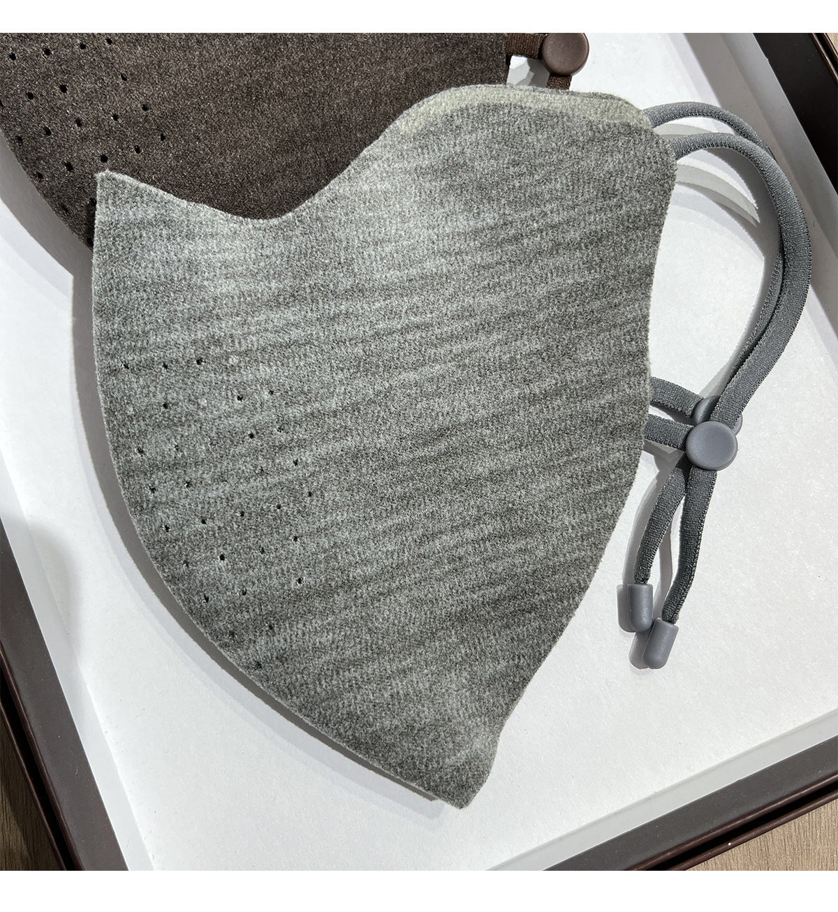 Contoured Breathable Reusable Face Mask with Adjustable Ear Toggles