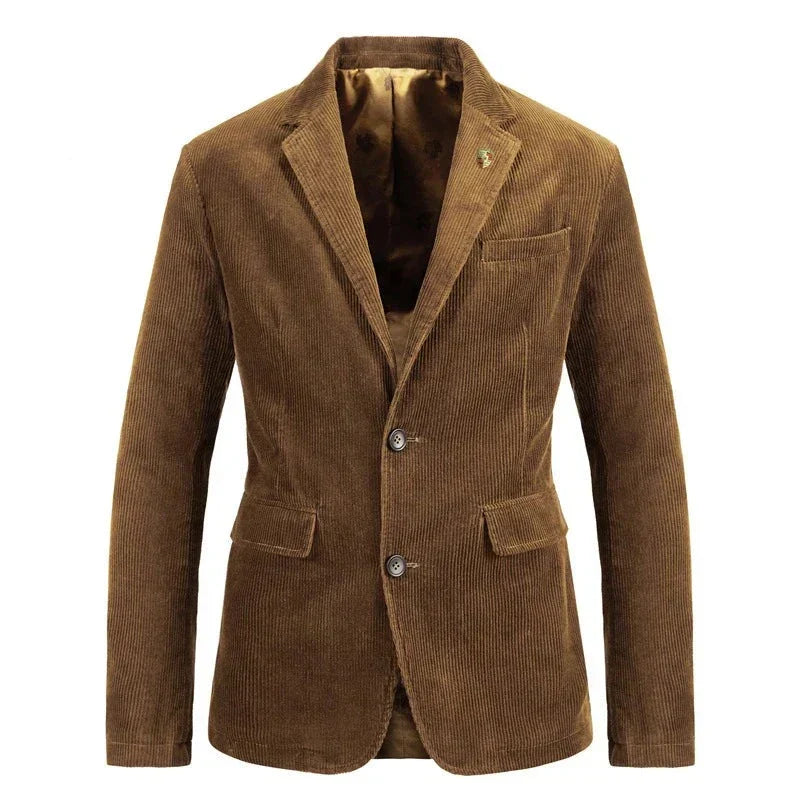 Blazer en velours côtelé | Classique et polyvalent | Modèle à deux boutons