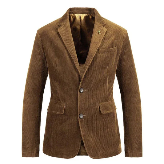 Corduroy Blazer | Classic and Versatile | Two-Button Design