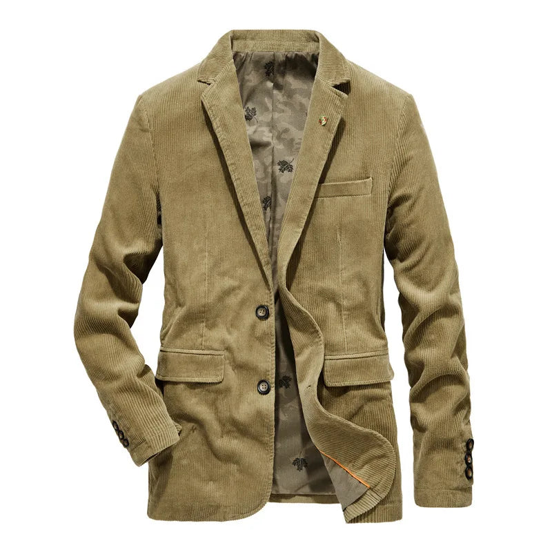 Blazer en velours côtelé | Classique et polyvalent | Modèle à deux boutons