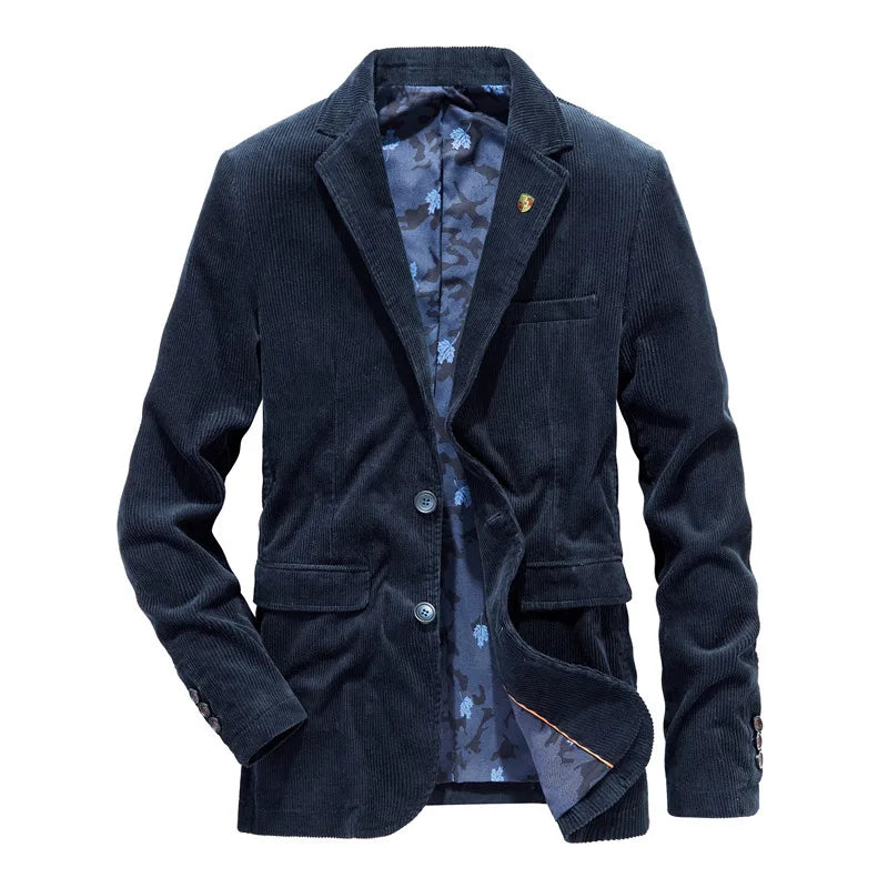 Blazer en velours côtelé | Classique et polyvalent | Modèle à deux boutons