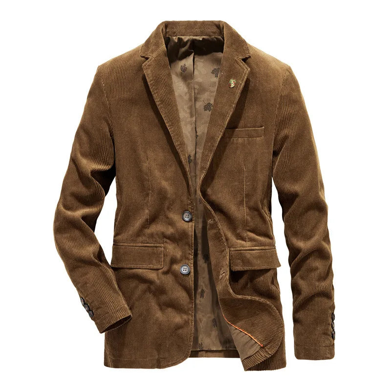 Blazer en velours côtelé | Classique et polyvalent | Modèle à deux boutons