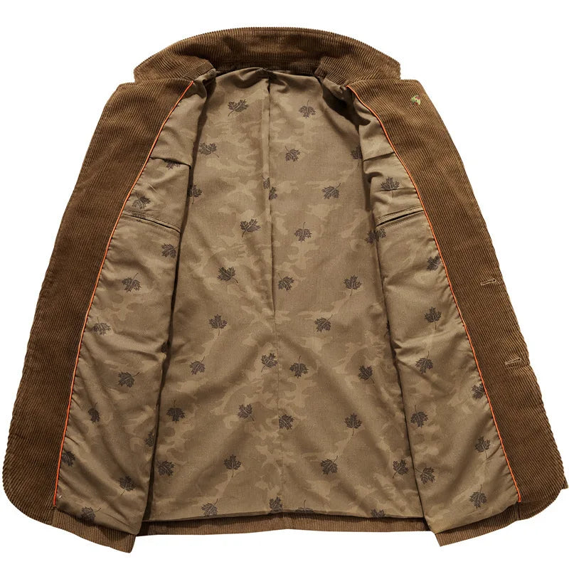 Blazer en velours côtelé | Classique et polyvalent | Modèle à deux boutons