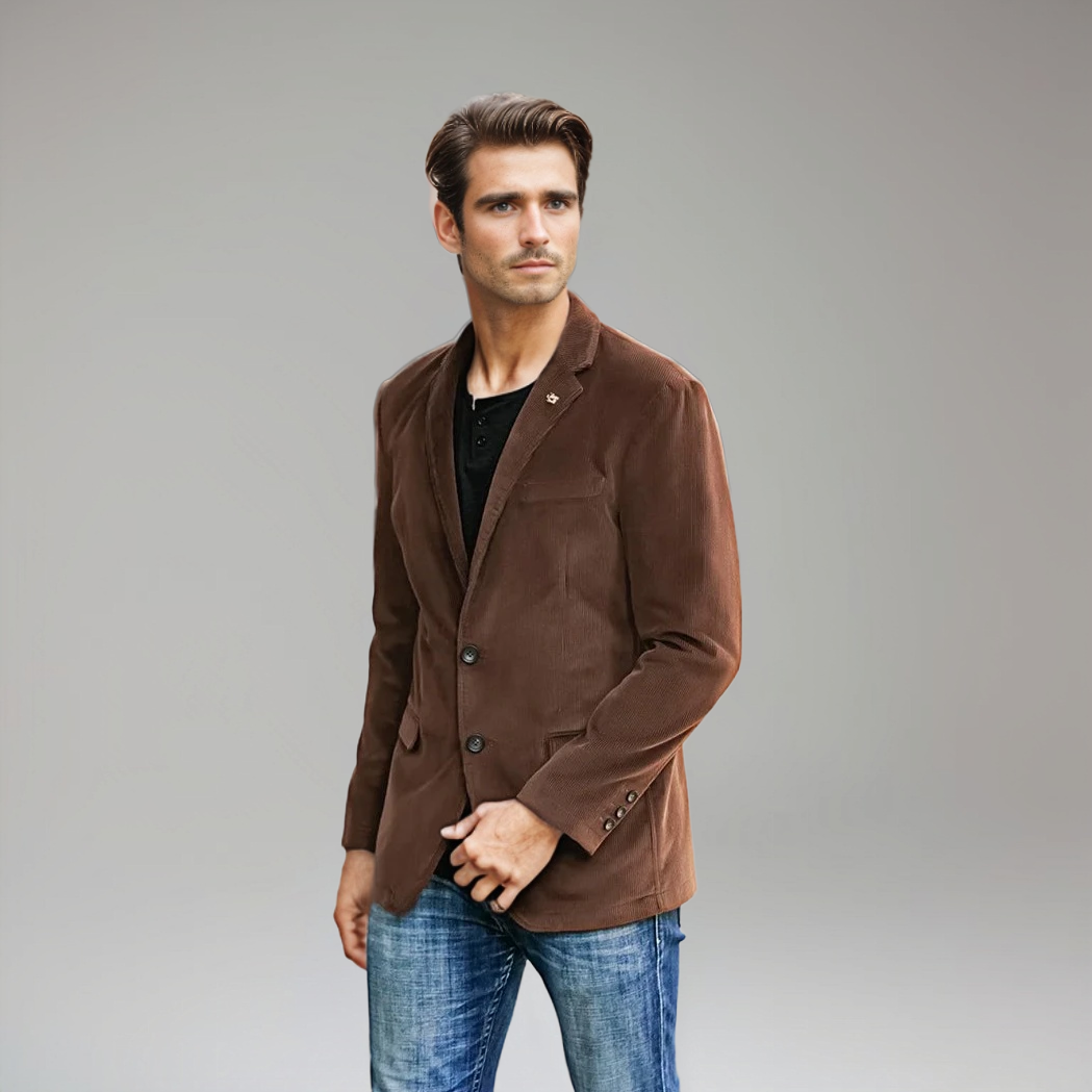 Blazer en velours côtelé | Classique et polyvalent | Modèle à deux boutons