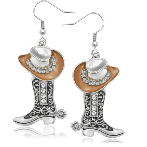 Cowboy Boot and Hat Earrings
