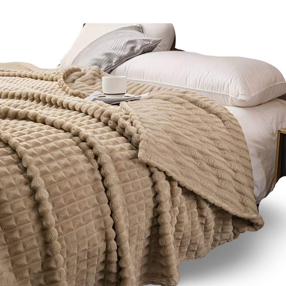 Cozy & Fluffy Coral Fleece Throw Blanket