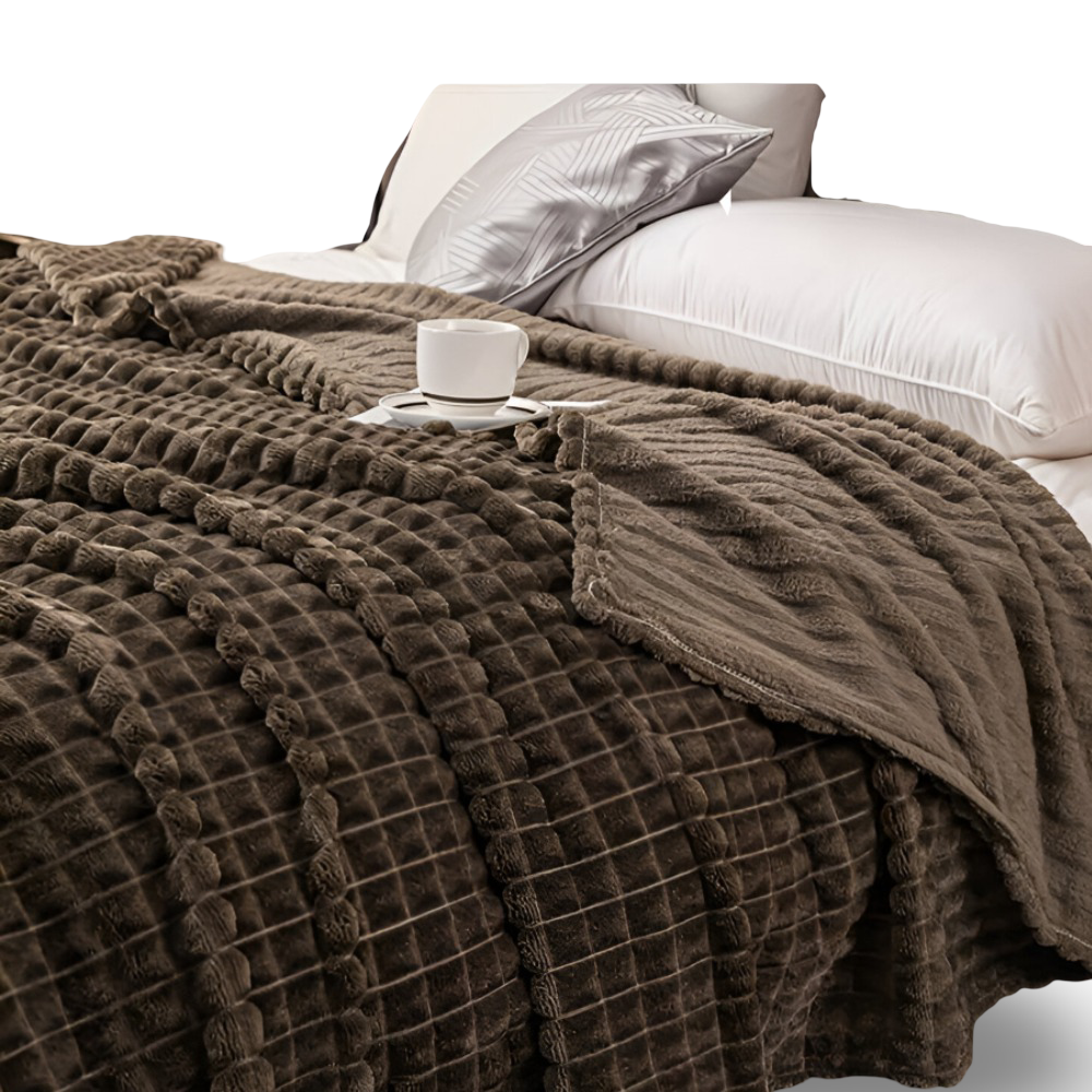 Cozy & Fluffy Coral Fleece Throw Blanket